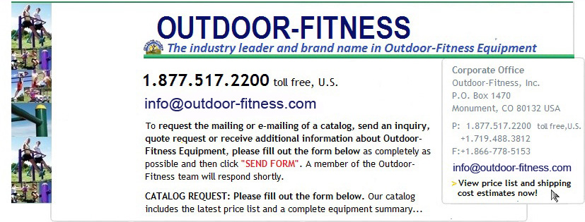 Outdoor Fitness Equipment, contact us!